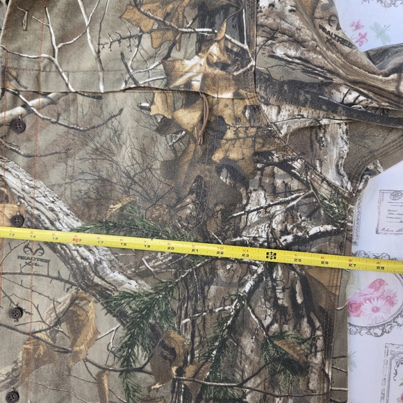 REDHEAD Silent Hide Shirt Mens 2XL Camo Hunting Button Down Long Sleeve Realtree - Picture 6 of 7